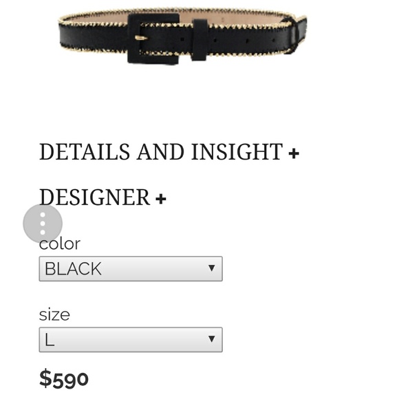 Vintage Oscar De La Renta Black/Gold Belt - Picture 8 of 8